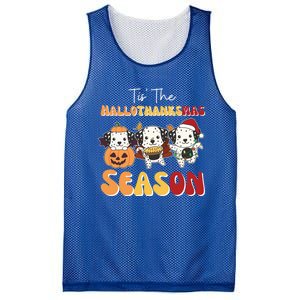 Dalmatian Christmas Halloween Tis The Hallothanksmas Cool Gift Mesh Reversible Basketball Jersey Tank