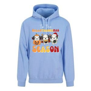 Dalmatian Christmas Halloween Tis The Hallothanksmas Cool Gift Unisex Surf Hoodie