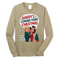 DaddyS Coming Home For Christmas ILl Be Home Trump Xmas Long Sleeve Shirt