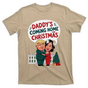 DaddyS Coming Home For Christmas ILl Be Home Trump Xmas T-Shirt