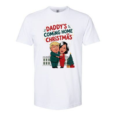 DaddyS Coming Home For Christmas ILl Be Home Trump Xmas Softstyle CVC T-Shirt