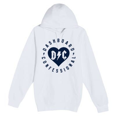 Dashboard Confessional Heart Badge Premium Pullover Hoodie