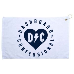 Dashboard Confessional Heart Badge Grommeted Golf Towel