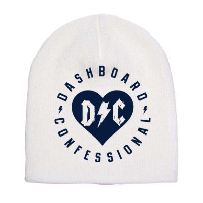 Dashboard Confessional Heart Badge Short Acrylic Beanie