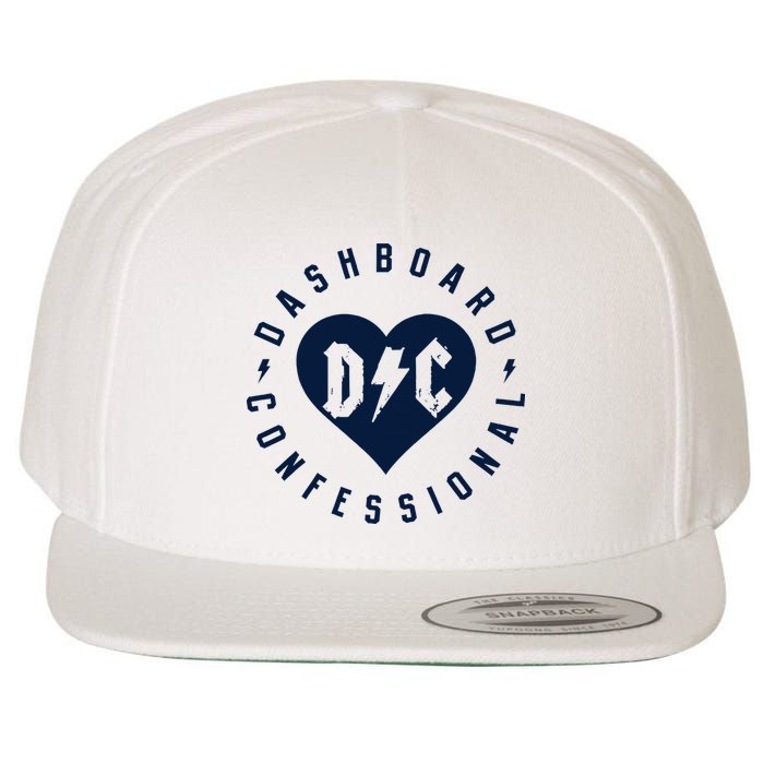 Dashboard Confessional Heart Badge Wool Snapback Cap