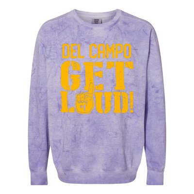 Del Campo High School Get Loud Colorblast Crewneck Sweatshirt