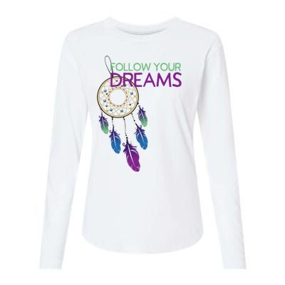 Dream Catcher I Pursuit Of Happiness Womens Cotton Relaxed Long Sleeve T-Shirt