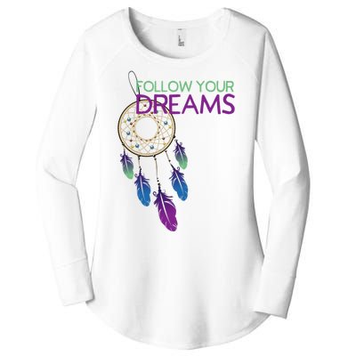 Dream Catcher I Pursuit Of Happiness Women's Perfect Tri Tunic Long Sleeve Shirt