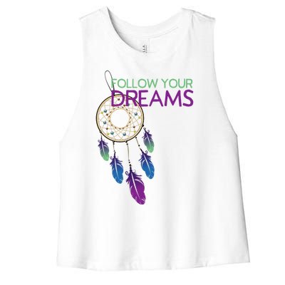 Dream Catcher I Pursuit Of Happiness Women's Racerback Cropped Tank