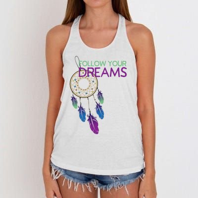 Dream Catcher I Pursuit Of Happiness Women's Knotted Racerback Tank