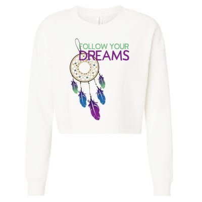 Dream Catcher I Pursuit Of Happiness Cropped Pullover Crew