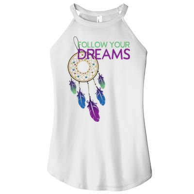 Dream Catcher I Pursuit Of Happiness Women's Perfect Tri Rocker Tank