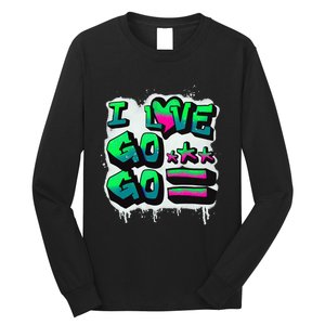 D C I Love Go Go Music Gift For Kids And Adults Long Sleeve Shirt