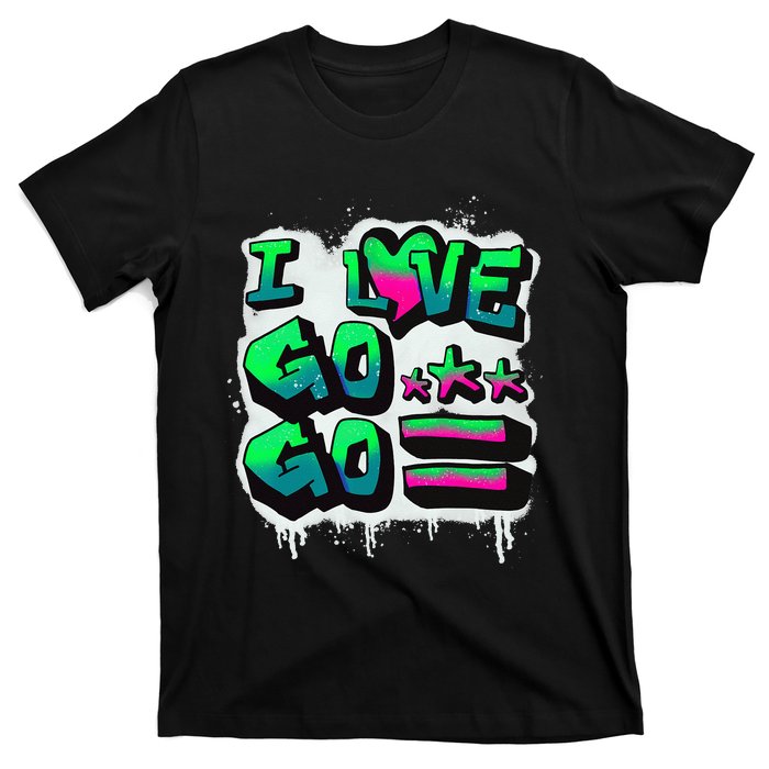 D C I Love Go Go Music Gift For Kids And Adults T-Shirt