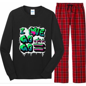 D C I Love Go Go Music Gift For Kids And Adults Long Sleeve Pajama Set