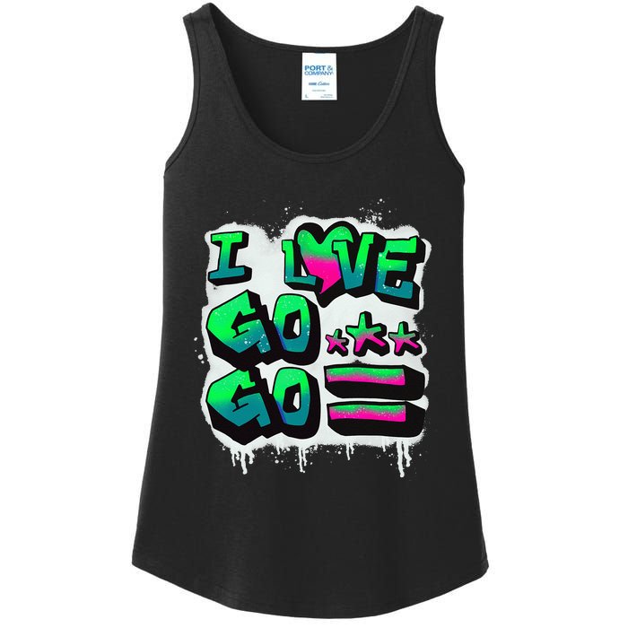 D C I Love Go Go Music Gift For Kids And Adults Ladies Essential Tank