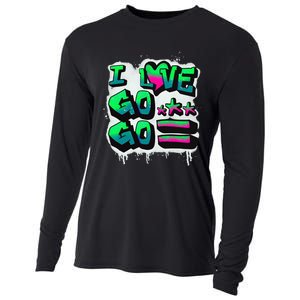 D C I Love Go Go Music Gift For Kids And Adults Cooling Performance Long Sleeve Crew