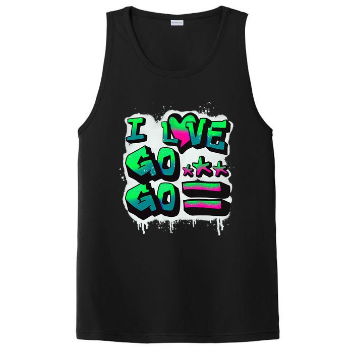 D C I Love Go Go Music Gift For Kids And Adults PosiCharge Competitor Tank