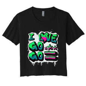 D C I Love Go Go Music Gift For Kids And Adults Women's Crop Top Tee