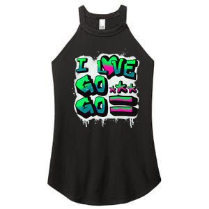 D C I Love Go Go Music Gift For Kids And Adults Women's Perfect Tri Rocker Tank