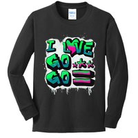 D C I Love Go Go Music Gift For Kids And Adults Kids Long Sleeve Shirt