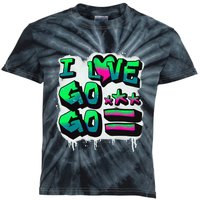 D C I Love Go Go Music Gift For Kids And Adults Kids Tie-Dye T-Shirt