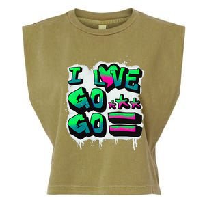 D C I Love Go Go Music Gift For Kids And Adults Garment-Dyed Women's Muscle Tee