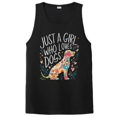 Dog Cute Just A Girl Who Loves Dogs PosiCharge Competitor Tank