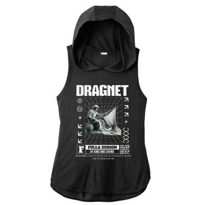 Dragnet Christian Jesus Streetware Pastor Ladies PosiCharge Tri-Blend Wicking Draft Hoodie Tank