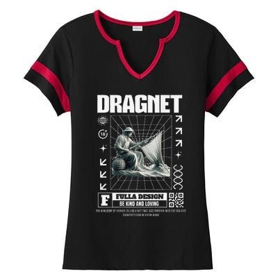 Dragnet Christian Jesus Streetware Pastor Ladies Halftime Notch Neck Tee