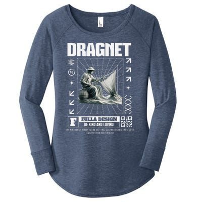 Dragnet Christian Jesus Streetware Pastor Women's Perfect Tri Tunic Long Sleeve Shirt