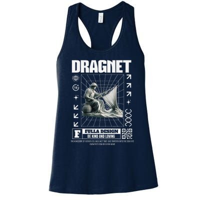 Dragnet Christian Jesus Streetware Pastor Women's Racerback Tank