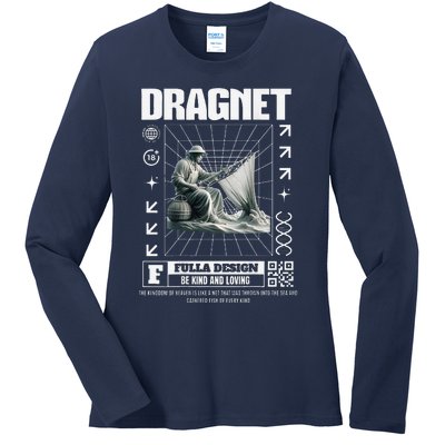 Dragnet Christian Jesus Streetware Pastor Ladies Long Sleeve Shirt