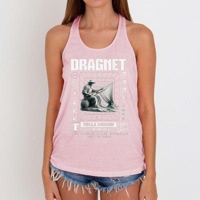 Dragnet Christian Jesus Streetware Pastor Women's Knotted Racerback Tank