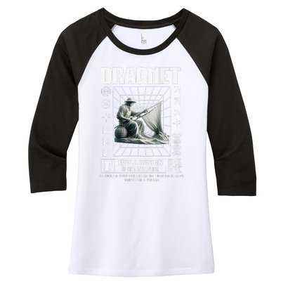 Dragnet Christian Jesus Streetware Pastor Women's Tri-Blend 3/4-Sleeve Raglan Shirt