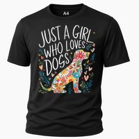 Dog Cute Just A Girl Who Loves Dogs Cooling Performance Crew T-Shirt