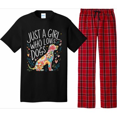 Dog Cute Just A Girl Who Loves Dogs Pajama Set