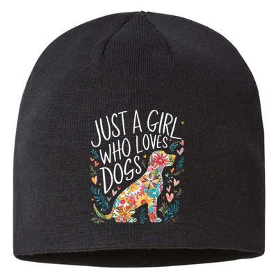 Dog Cute Just A Girl Who Loves Dogs Sustainable Beanie