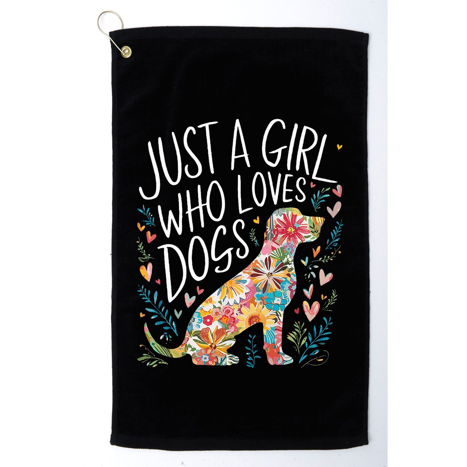 Dog Cute Just A Girl Who Loves Dogs Golf Towel