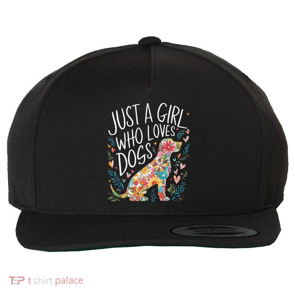 Dog Cute Just A Girl Who Loves Dogs Wool Snapback Cap