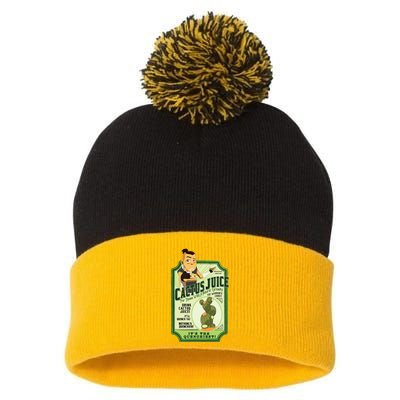 Drink Cactus Juice Pom Pom 12in Knit Beanie