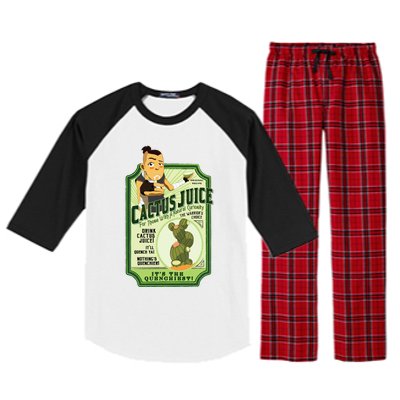 Drink Cactus Juice Raglan Sleeve Pajama Set