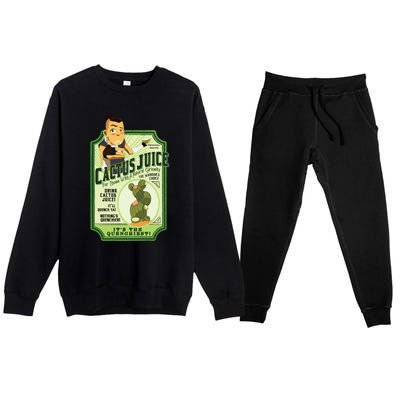 Drink Cactus Juice Premium Crewneck Sweatsuit Set