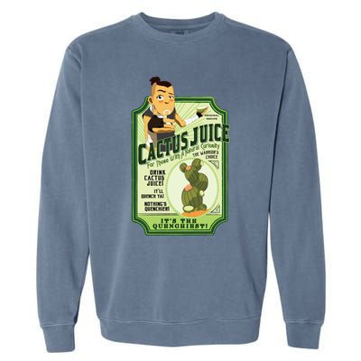 Drink Cactus Juice Garment-Dyed Sweatshirt