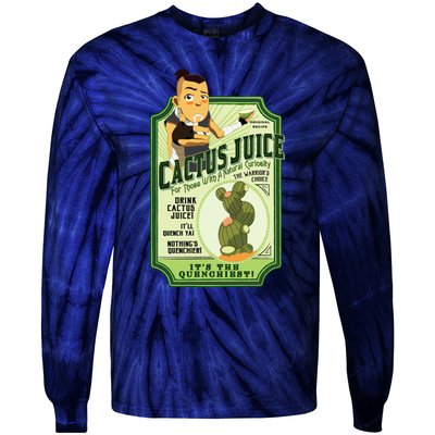 Drink Cactus Juice Tie-Dye Long Sleeve Shirt