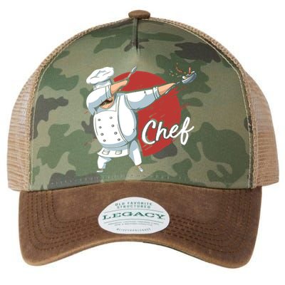 Dabbing Chef Japan Flag Chef Cook Cool Gift Legacy Tie Dye Trucker Hat