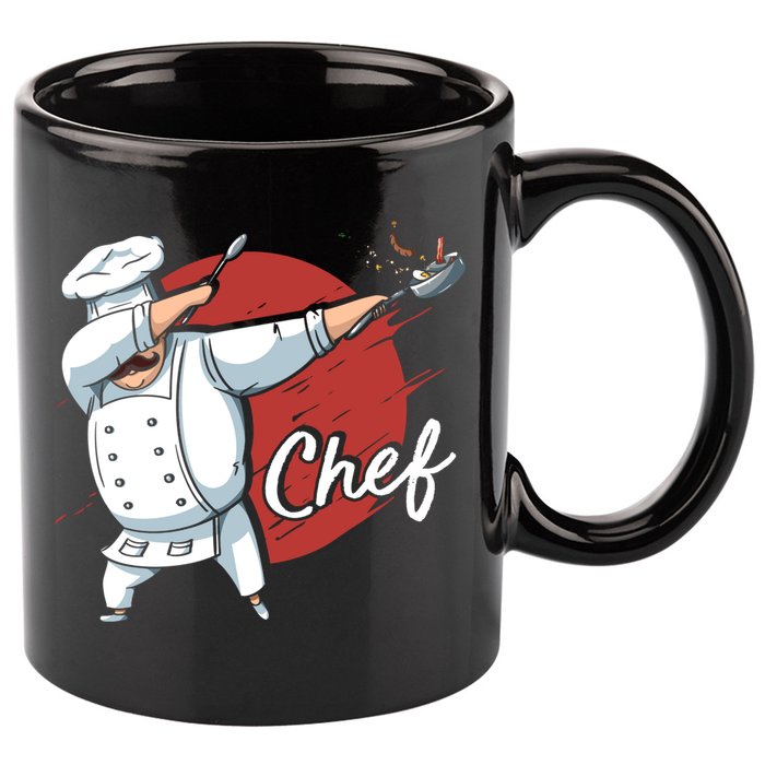 Dabbing Chef Japan Flag Chef Cook Cool Gift 11oz C Handle Ceramic Mug