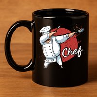 Dabbing Chef Japan Flag Chef Cook Cool Gift 11oz C Handle Ceramic Mug