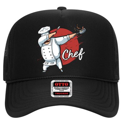 Dabbing Chef Japan Flag Chef Cook Cool Gift Trucker Hat