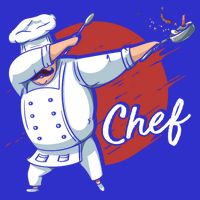 Dabbing Chef Japan Flag Chef Cook Cool Gift T-Shirt